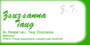 zsuzsanna taug business card